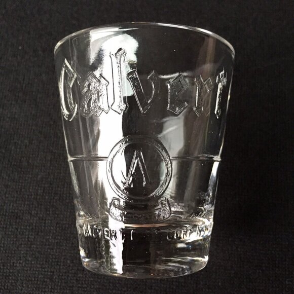 Calvert Whiskey Shot Glass Alcohol Advertising Barware Liquor Mancave Vintage - Picture 2 of 12